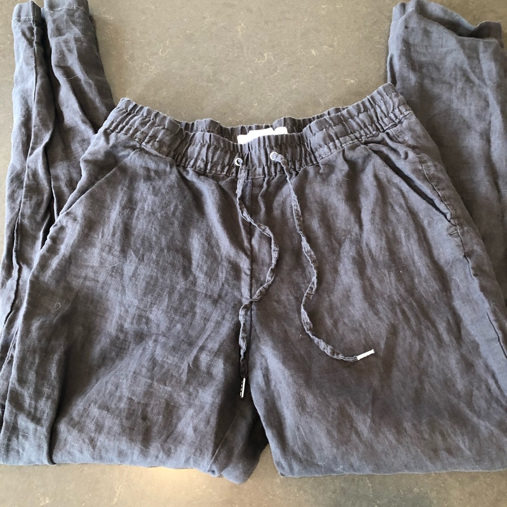 L.O.G.G. By H&M Cropped Linen Lounge Pants